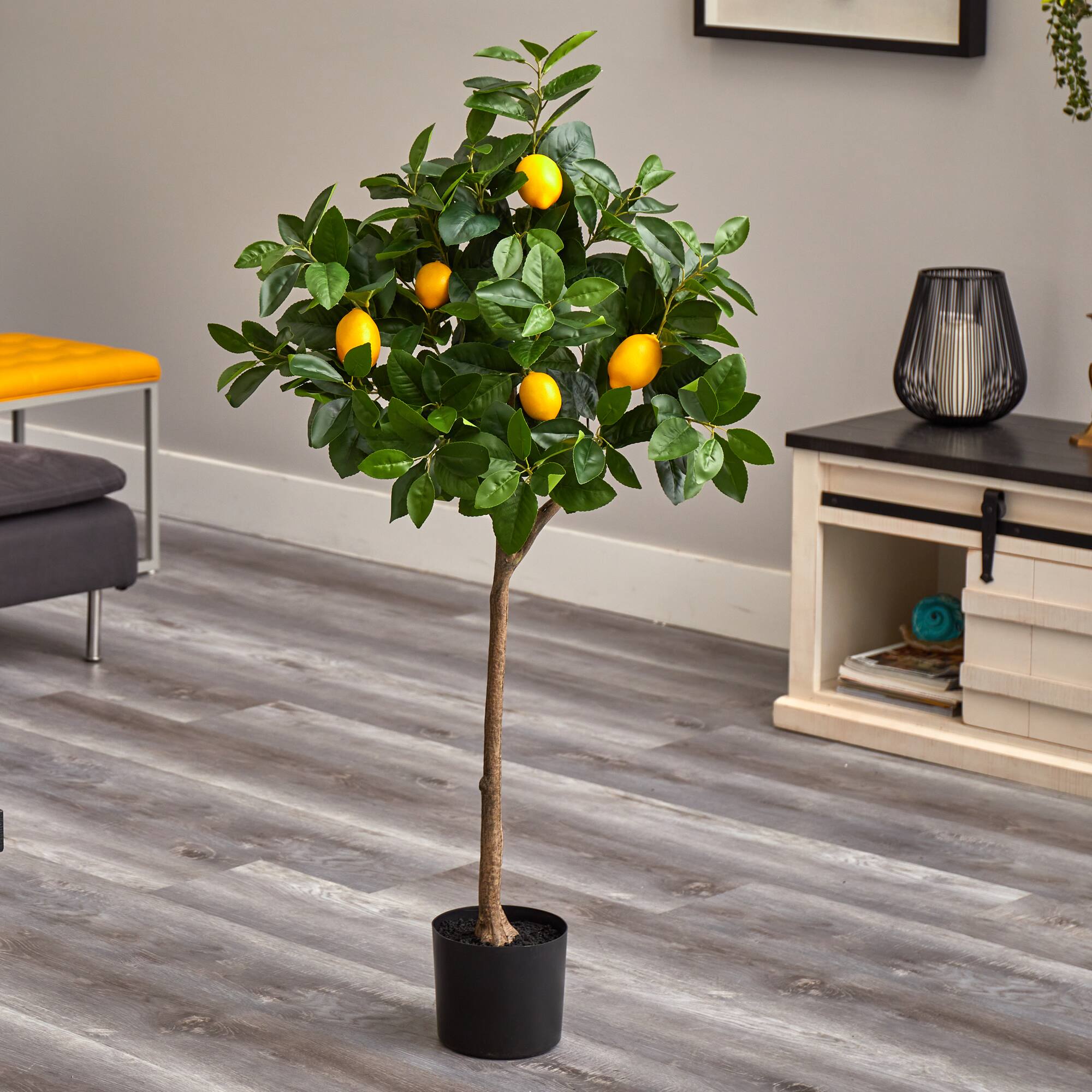 4ft. Potted Lemon Artificial Tree